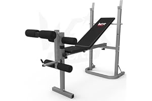 We R Sports® Folding Weight Bench With Weight Rack And Plate Holder 3 Backrest Incline Angles Home Gym Bench