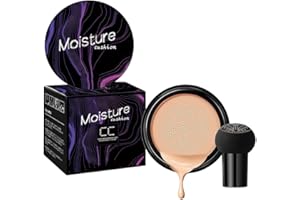 HEITIGN Mushroom Head Air Cushion CC Cream Hidratante Corrector Maquillaje Crema CC de Larga Duración (color natural)