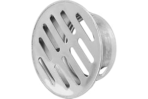 DAZZLEEX Tapa redonda 63MM del tubo de lluvia de la cubierta del drenaje del piso del techo del drenaje del balcón del acero inoxidable