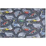 Kinderteppich Disney CARS Teppich Straßen Spielteppich grau 3 verschiedene Größen, Größe:ca. 122 x 183 cm