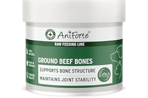 Ground Beef Bones formerly AniForte Meat & Bone Meal 500g: Raw Dog Food Supplement for Cats & Dogs with High Calcium