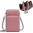 Valerie Small Crossbody Cell Phone Bag for Women Mini Over Shoulder Handbag Purse with Credit Card Slots