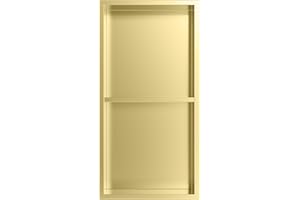 Nassboards 304 Stainless Steel Shower Niche - Wet Room Shelf Recess, Waterproof Storage - Easy Installation for Home Improvement, Bathroom Renovation - Durable, Lightweight, Pre-Built