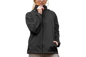 RUITOTP Homme Veste de pluie légère et imperméable pour femme coupe-vent fine pliable pour les voyages et le vélo Plein air Voyage Course à pied Randonnée