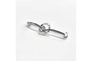 Equetech Twirl Crystal Riding Stock Pin - Gold & Silver