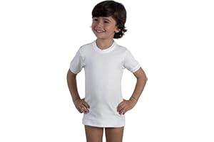 Speedy Line 4 Maglie Mezze Maniche Bimbo Caldo Cotone Bianco Art. B-10