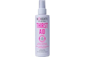 Spray revitalisant et démêlant naturel Noughty 97% Thirst Aid, Soins capillaires végétaliens sans sulfate naturel à 97%, Traitement démêlant sans rinçage pour cheveux secs et abîmés, 200 ml