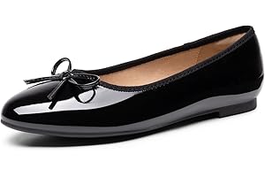 DREAM PAIRS Women's Flats, Round Toe Ballet Flats, Comfortable Slip-on Dressy Casual Business Work Office Ballerina Flat Dress Shoes