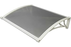 WERKA PRO Polykarbonat markör 80 x 120 cm för entrédörr, garage och fönster - yttre skydd mot regn och väder - markis för hem