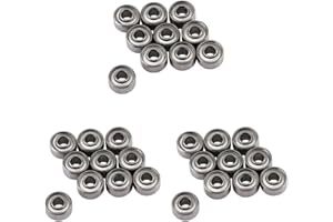 YWBL-WH 20 sztuk 693ZZ miniaturowe łożyska kulkowe, 3 x 8 x 4 mm, małe, podwójnie ekranowane łożysko, do niskiego poziomu hałasu, idealne do drukarek 3D, quadrocopterów lub modeli