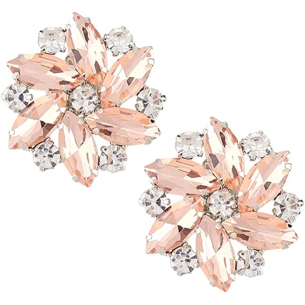 Decorazione Scarpe EVER FAITH - Fiore Con Perle E Cristalli, 2 Pezzi, Per Matrimoni E Feste