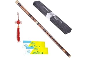 Btuty Chinese Dizi,Bamboo Flute Dizi Traditional Handmade Chinese Musical Instrument,Key of C