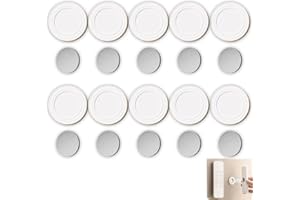 HSYTEK 10 Stück Fernbedienung Halterung Wand, Wandhalterung Fernbedienung, Fernbedienungshalter Ohne Bohren von Löchern, Starker Magnethalterung für Ventilatoren, Lampen, TV-Geräte, Klimaanlagen (Weiß)