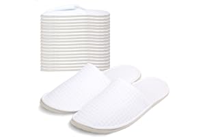 Anmerl 10 Paires de Chaussons Jetables pour Hôtel Invités - Pantoufles Antidérapantes Lavables, Confort Doux Épaisseur Renforcée pour Spa, Voyage, Événements et Usage Commercial (Unisexe)