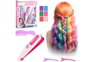STARANRY Haarkreide für Mädchen, Spielzeug Haarfärbestift mit 6 Zauber Farbpaletten, Farbiges Haarkreide Auswaschbar, Haarfärbe Spielset für kinder, Geschenk Mädchen 4 Jahre bis 14 Jahre