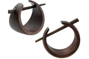 SOULCATS Soul-Cats 1 paio di orecchini in legno con venature scure per le donne