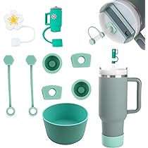 9 Pièces Accessoires Pour Stanley Cup, Comprenant 2 Couvercles De