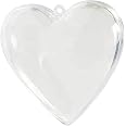 Cuore portaconfetti in plexiglass con fiocco rosa pois – Gift – Ricamo e cucito