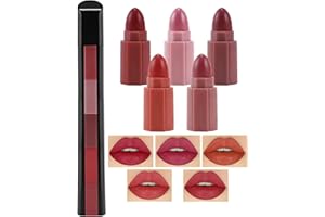Boobeen Lippenstift Set 5 Farben Matte Lippenstift Makeup Set Waterproof Long Moisturizer Lipstick Lip Gloss Geschenke für Mädchen und Frauen