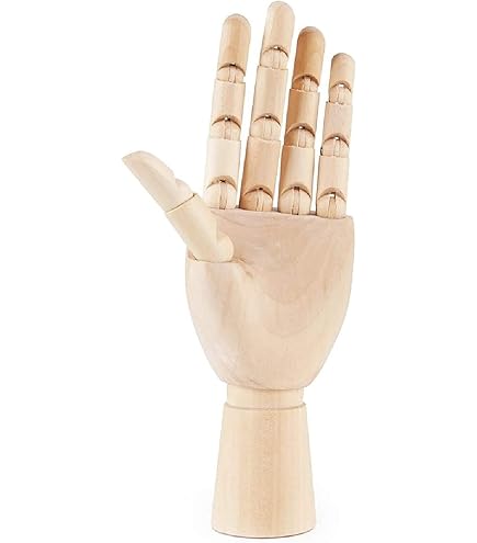 EQAIWUJIE Silicone Hand Lifesize Female Mannequin Hand Display Jewerly Display Art Sketch With Nail (A Pair, Brown - View #11
