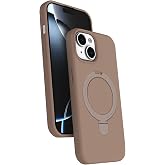 CONSTRAIN - iPhone 14 ile uyumlu Apple 13 - Kılıf Magsafe ile uyumlu Halkalı Extra Standlı i&ccedil;i Kadife Yumuşak Renkli Silikon 