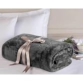 Mulberry Wellsoft Battaniye Antrasit Televizyon Battaniyesi Peluş Polar Battaniye Tek Kişilik 170 * 230