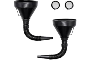 XINGRUN Large Car Funnel for Petrol 2pcs Flexible Plastic Fuel Funnels Car for Multifunctional Funnel with Filter and Wide Mouth for Motorcycle Car Oil Petrol Gasoline and Household Uses