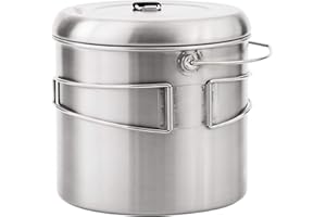 Solo Stove Pot 4000: Stainless Steel Companion Pot for Campfire. Great for Backpacking, Camping, Bushcraft, Survival