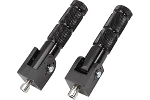 Swgaunc Motorrad-Fußrasten 2 Stück Universal-Fußrasten Fahrrad hinten mit 8 mm Montageschrauben für Ap-Rillla