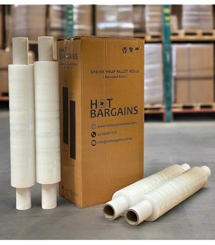 Pallet Wrap Clear Extended Core 400mm X 300m 20mu Linear Blown