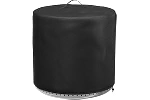 GLOWYE Fire Pit Cover for Solo Stove Ranger 2.0, 15 Inch Fire Pit Round Cover for Outdoor Waterproof Solo Stove Ranger, 600D Heavy Duty Cover Accessories