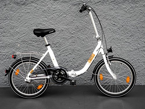 20" Zoll Alu MIFA Klapp Fahrrad Faltrad Klapprad Shimano Folding Bike weiss