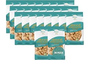 Alfano dal 1940 Anacardi Naturali Sgusciati 150g Gran Qualità Frutta Secca Ricchi di Fosforo e Magnesio, Fonte di Fibre Snack Ideale per una Dieta Equilibrata e Vegana (26 Pezzi)