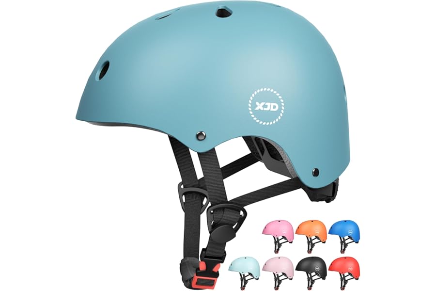 XJD Kids Helmet Toddlers Bike Helmet Age 3-13 Years Adjustable Skateboard Helmet for Cycle BMX Scooter Roller Skating for Children Boys/Girls