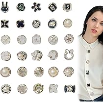 Spille Di Sicurezza Con Perle 20 Pezzi - Decorazione Elegante Per Cardigan E Maglioni