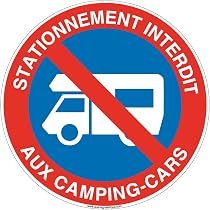 AUA SIGNALETIQUE Parkverbotsschild – Aluminium Dibond 3mm, 130 Mm, Für Tag & Nacht, Französische Herstellung