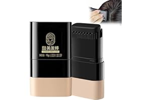 LONNALEE Bâton De Coloration Instantanée Avec Peigne Intégré,Bâton De Teinture Pour Cheveux Imperméable, Kit Permanente Cheveux,avec peigne intégré (Noir naturel)