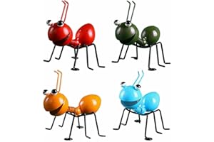 Cmeilau Adorno de Pared de Hormiga de Metal, Lindos Acentos de jardín, Valla de jardín, Adornos de Escultura en 3D, Hormigas, Barra de césped Decorativa, Dormitorio, Sala de Estar