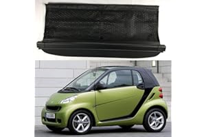 Aojiek Auto Laderaumabdeckung Kofferraumabdeckung Rollo FüR Smart 451 fortwo 2009-2014 Kofferraum Schutz Abdeckung GepäCkraumabdeckung Einziehbar