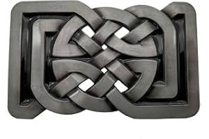 XWEST YONE Hebilla de cinturón Rectange Celtic Knot Belt Buckle