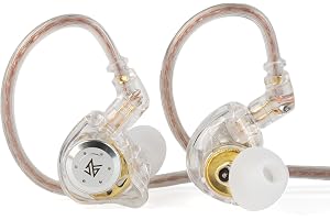 Yinyoo KZ EDX PRO Hörlurar med 1DD, Wired in Ear Hörlurar HiFi Deep Bass Sound med 1DD Nytt 10mm Dynamiskt Driver Over Ear He