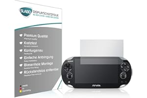 Slabo 2 x Displayschutzfolie kompatibel mit Sony Playstation Vita Displayfolie Schutzfolie Folie No Reflexion|Keine Reflektion PS Vita PSV