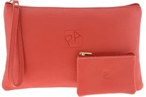 PAULA ALONSO PA Bolso Cartera de Mano en Piel con Asa
