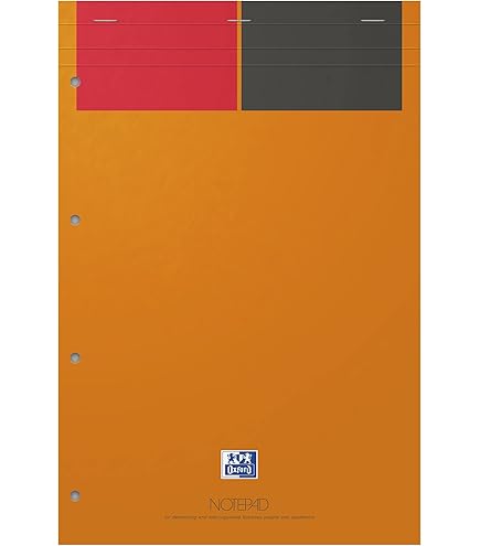 Oxford 100050239 Briefblok 10-pack A4 blanco 50 vellen kopgelijmd 90g papier blauw