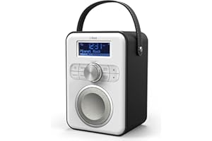 I-BOX DAB Radio Portable, DAB/DAB Plus Radio, FM Radio, Portable Bluetooth Speaker, Digital Radio with USB Charging for 10 Hours Playback, Bluetooth Stereo Speakers, Rechargeable