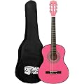 Mad About MA-CG09 Guitare Classique avec Étui de Transport, Sangle, Médiator et Cordes de Rechange, de Taille 1/2, Rose