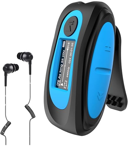 Fdit Lecteur MP3 pour la natation Lecteur de Musique de Natation