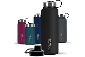 720°DGREE Botella Agua Termo Acero Inoxidable “noLimit“ – 410ml, 530ml, 710ml, 950ml, 1200ml - Sin BPA Free, Antigoteo y Prueba de Fugas - Frasco térmico, Cantimplora Aislada +Cubierta Deportes Gratis