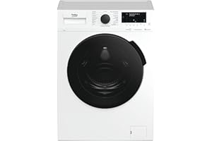 Beko WMC81464ST1 Waschmaschine, Bluetooth, 8 kg, ProSmart Inverter Motor, Dampffunktion, Pet Hair Removal, Watersafe+, Weiß