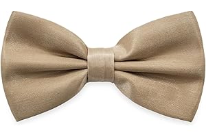 AUSUAYA DE-MBT3 Nœud papillon classique uni pour homme, smoking, costume et chemise, nœud papillon pour garçon